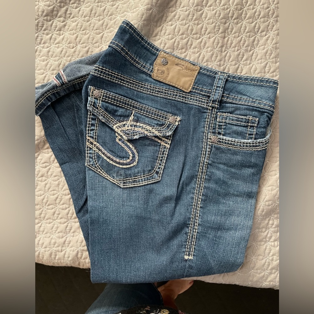 Silver jeans capri